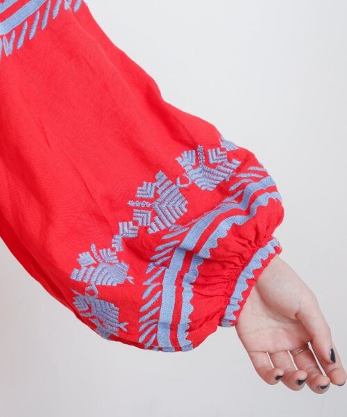 MJUKA.（ミューカ）の「刺繍リネンワンピース（）」 - WEAR