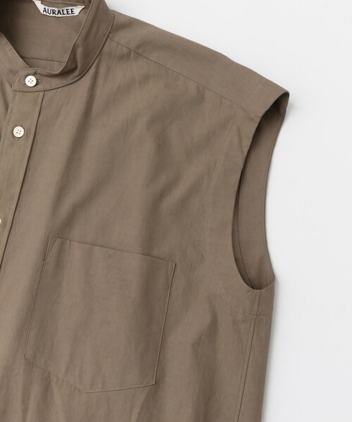 AURALEE（オーラリー）の「AURALEE TWILL SLEEVELESS SHIRTS（）」 - WEAR