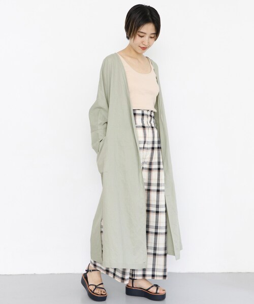 KBF（ケイビーエフ）の「2WAYリネン混ガウン（）」 - WEAR