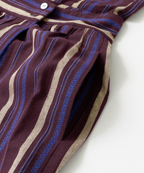 KBF（ケイビーエフ）の「ドビーストライプロングワンピース（ワンピース/ドレス・レディース・NATURAL/PLUM・one）」の13枚目の写真