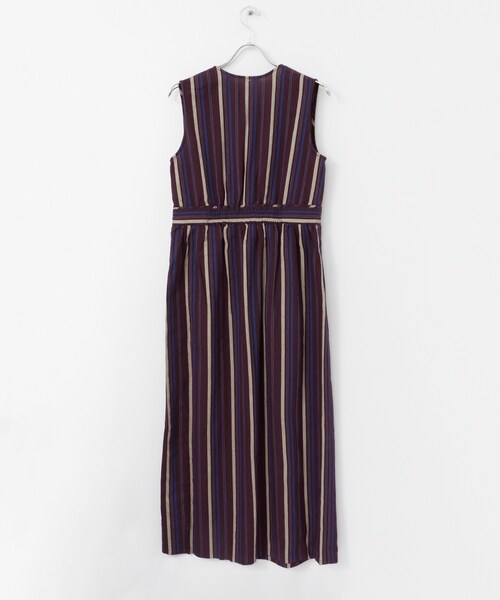 KBF（ケイビーエフ）の「ドビーストライプロングワンピース（ワンピース/ドレス・レディース・NATURAL/PLUM・one）」の15枚目の写真
