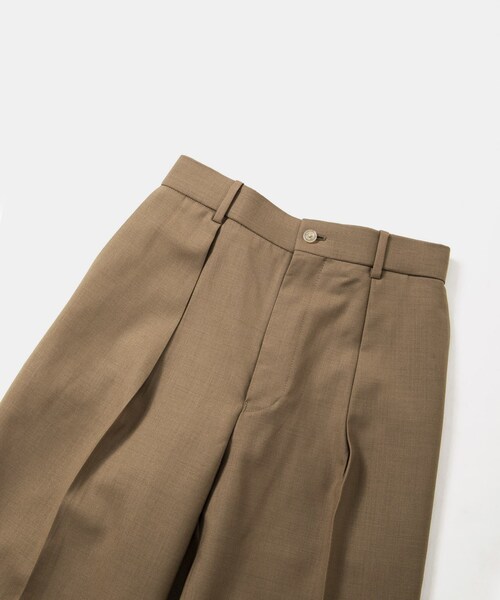 markaware（マーカウェア）の「MARKAWARE FRONT PLEATS PEG TOP（パンツ・メンズ・BLACK/BEIGE・1/2/3）」の7枚目の写真