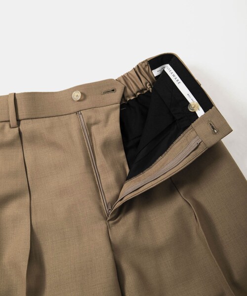 markaware（マーカウェア）の「MARKAWARE FRONT PLEATS PEG TOP（パンツ・メンズ・BLACK/BEIGE・1/2/3）」の9枚目の写真