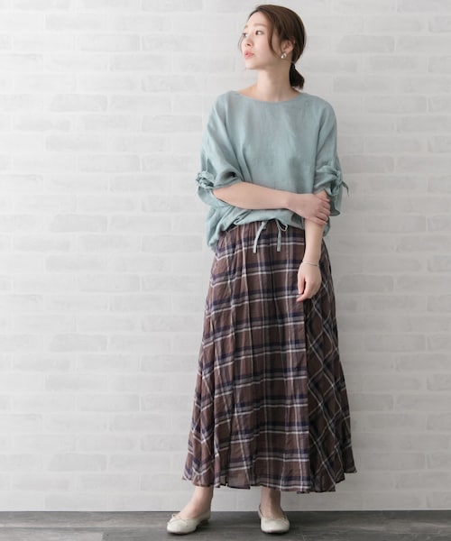 URBAN RESEARCH ROSSO WOMEN(アーバンリサーチ ロッソ)の「リボンスリーブプルオーバー(トップス・レディース・C/GRAY/G/CHAMBRAY/MINT/YELLOW(WEB限定)/CORALPINK・FREE)」の19枚目の写真