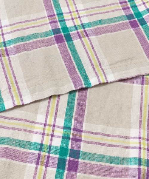 URBAN RESEARCH Sonny Label(アーバンリサーチサニーレーベル)の「リネンチェックスキッパーマキシワンピース(ワンピース/ドレス・レディース・パープル/ベージュ/オフ・FREE)」の21枚目の写真