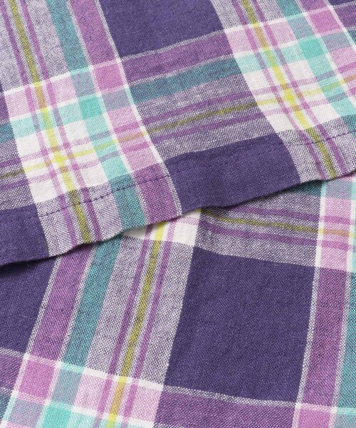 URBAN RESEARCH Sonny Label(アーバンリサーチサニーレーベル)の「リネンチェックスキッパーマキシワンピース(ワンピース/ドレス・レディース・パープル/ベージュ/オフ・FREE)」の22枚目の写真