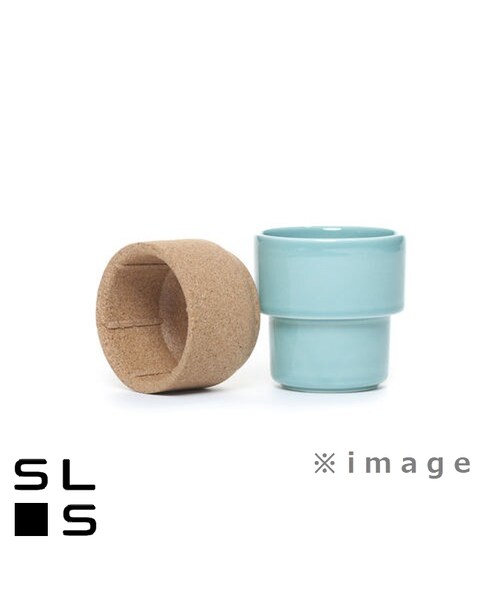 no brand（ノーブランド）の「AMORIM alma gemea ティーカップセット ダークグレー Φ8/H9cm 湯呑み コルク付き 陶器製 ポルトガル製（グラス/マグカップ/タンブラー・その他）」の3枚目の写真
