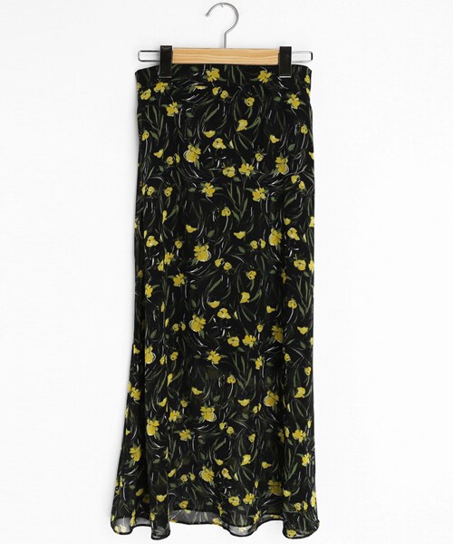 DHOLIC（ディーホリック）の「フローラルシフォンスカート（スカート・レディース・ブルー/イエロー/パープル・FREE）」の3枚目の写真