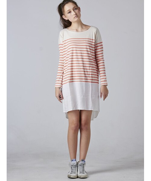 Rinajour（リナジュール）の「Rinajour (リナジュール) 切替ドルマンワンピース（ワンピース/ドレス・レディース・PINK/NAVY/SACKS・F）」の7枚目の写真