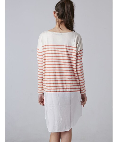 Rinajour（リナジュール）の「Rinajour (リナジュール) 切替ドルマンワンピース（ワンピース/ドレス・レディース・PINK/NAVY/SACKS・F）」の10枚目の写真