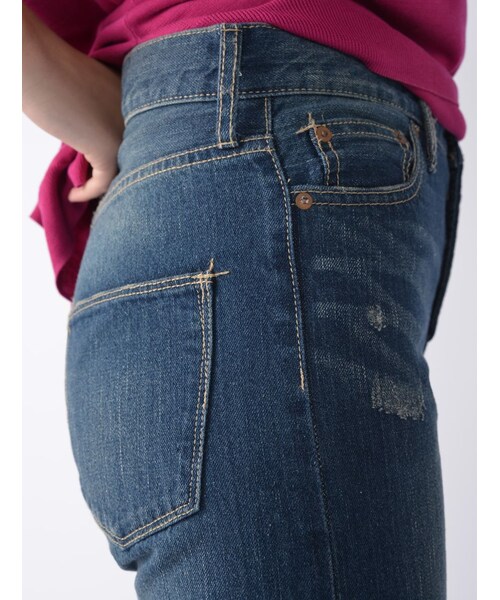 Rinajour(リナジュール)の「Rinajour (リナジュール) Boysテーパードパンツ(パンツ・レディース・INDIGO/USED・2/1)」の5枚目の写真