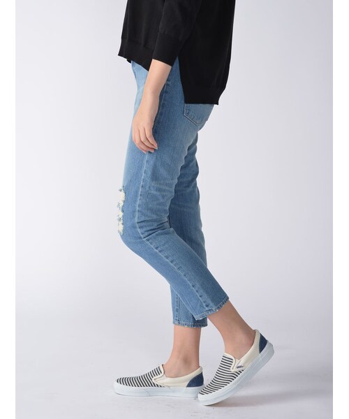 Rinajour(リナジュール)の「Rinajour (リナジュール) Boysテーパードパンツ(パンツ・レディース・INDIGO/USED・2/1)」の11枚目の写真