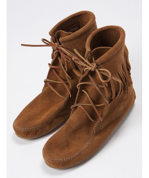Minnetonka（ミネトンカ）の「Minnetonka (ミネトンカ) トランパーアンクルハイブーツ (589)（シューズ・レディース・BLACK/TAN/BROWN・50/60/70/80）」の2枚目の写真