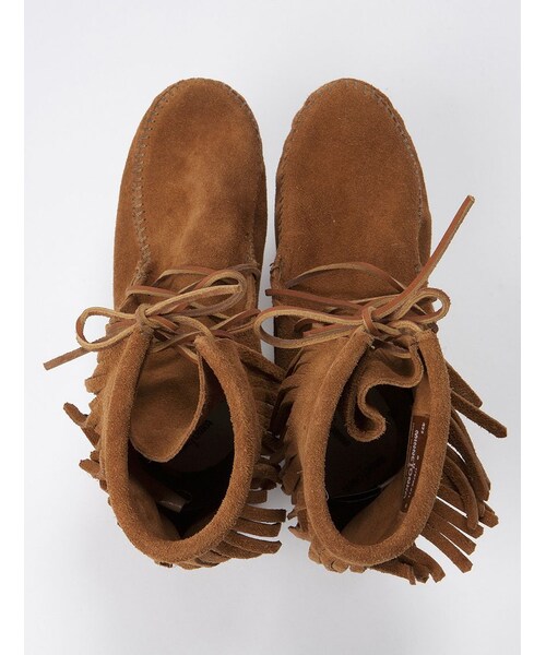 Minnetonka（ミネトンカ）の「Minnetonka (ミネトンカ) トランパーアンクルハイブーツ (589)（シューズ・レディース・BLACK/TAN/BROWN・50/60/70/80）」の6枚目の写真