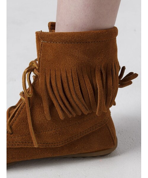 Minnetonka（ミネトンカ）の「Minnetonka (ミネトンカ) トランパーアンクルハイブーツ (589)（シューズ・レディース・BLACK/TAN/BROWN・50/60/70/80）」の12枚目の写真