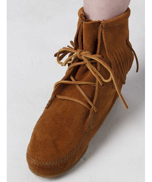 Minnetonka（ミネトンカ）の「Minnetonka (ミネトンカ) トランパーアンクルハイブーツ (589)（シューズ・レディース・BLACK/TAN/BROWN・50/60/70/80）」の11枚目の写真