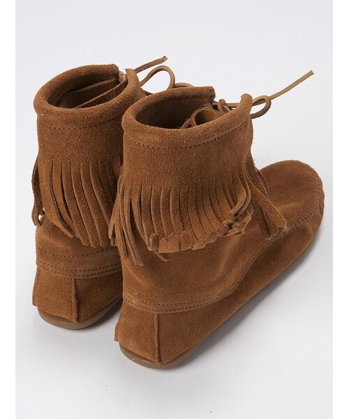 Minnetonka（ミネトンカ）の「Minnetonka (ミネトンカ) トランパーアンクルハイブーツ (589)（シューズ・レディース・BLACK/TAN/BROWN・50/60/70/80）」の3枚目の写真