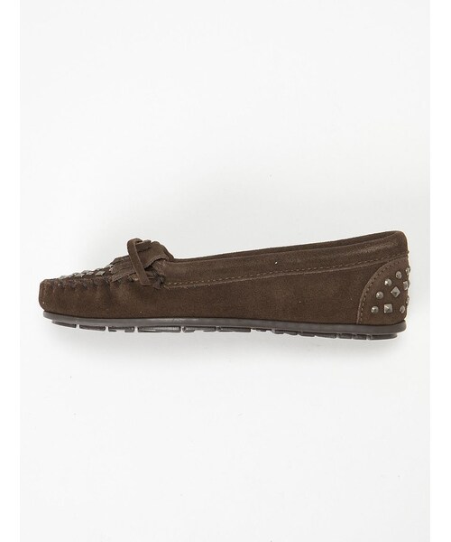 Minnetonka(ミネトンカ)の「minnetonka (ミネトンカ) スタッズ キルティモック(シューズ・レディース・BLACK/BROWN/D/BROWN・60/70/80/50)」の22枚目の写真