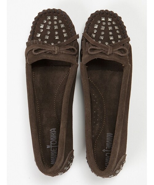 Minnetonka(ミネトンカ)の「minnetonka (ミネトンカ) スタッズ キルティモック(シューズ・レディース・BLACK/BROWN/D/BROWN・60/70/80/50)」の21枚目の写真