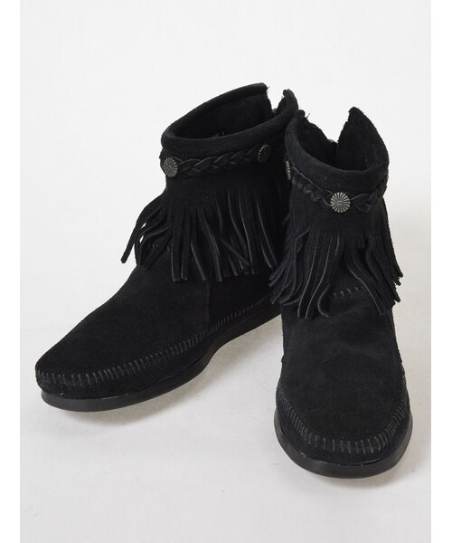 Minnetonka(ミネトンカ)の「ミネトンカ/HITOP B-ZIP BT(シューズ・レディース・BLACK/TAN/BROWN・50/60/70/80)」の1枚目の写真