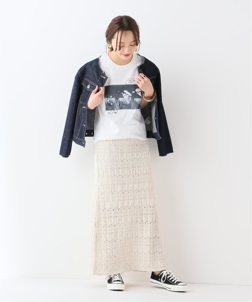 SLOBE IENA（スローブイエナ）の「バッファレースイージースカート  