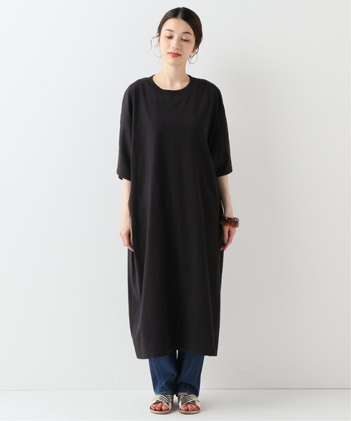 JOURNAL STANDARD relume(ジャーナルスタンダード レリューム)の「STARSTRIPE ビッグカットソーワンピース(ワンピース/ドレス・ブラック/M)」の5枚目の写真