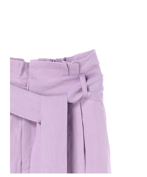 YECCA VECCA(イェッカヴェッカ)の「P.レーヨンリネンワイドパンツ(パンツ・ライトベージュ/ブラウン/ラベンダー・F)」の6枚目の写真