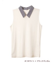 w closet | 衿付きノースリーブプルオーバー(トップス)