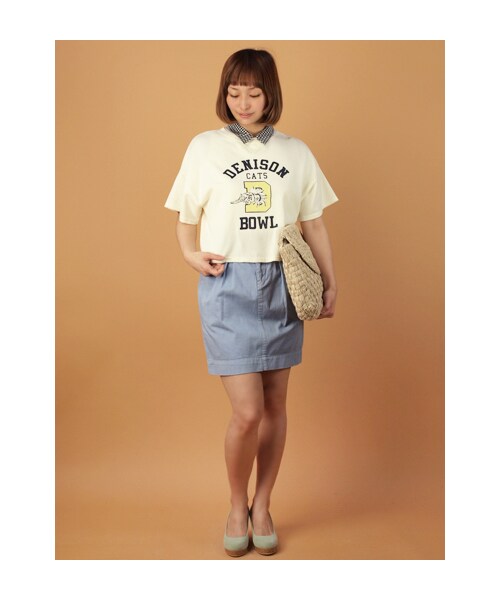 w closet(ダブルクローゼット)の「衿付きノースリーブプルオーバー(トップス・レディース・オフホワイト×ブラックギンガム/オフホワイト×ブルーストライプ/エクリュ×レッドギンガム/ネイビー×ネイビーストライプ・FREE)」の9枚目の写真