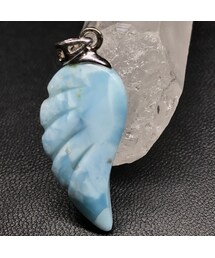 Handmade（ハンドメイド）の「天使の羽 高品ラリマー約33×14×5mm