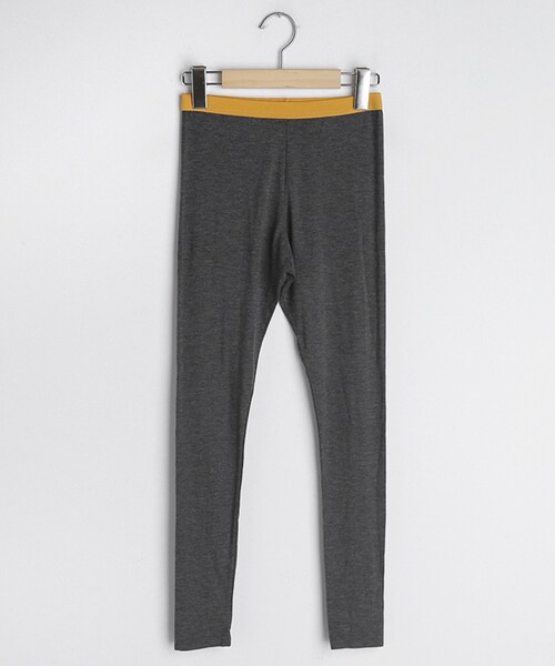 DHOLIC（ディーホリック）の「ウエスト配色レギンス（レギンス/スパッツ・レディース・ブラック/ホワイト/グレー/グリーン/ブルー/その他・FREE）」の3枚目の写真