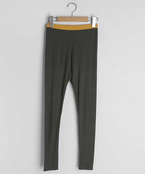 DHOLIC（ディーホリック）の「ウエスト配色レギンス（レギンス/スパッツ・レディース・ブラック/ホワイト/グレー/グリーン/ブルー/その他・FREE）」の4枚目の写真