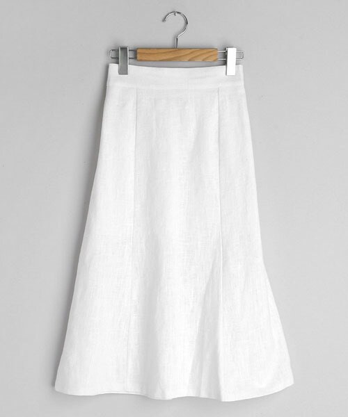 DHOLIC（ディーホリック）の「リネン混Aラインロングスカート（スカート・レディース・ベージュ/ブルー/ホワイト/ピンク・FREE）」の2枚目の写真