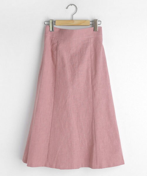 DHOLIC（ディーホリック）の「リネン混Aラインロングスカート（スカート・レディース・ベージュ/ブルー/ホワイト/ピンク・FREE）」の4枚目の写真