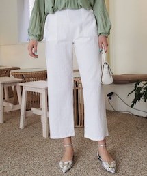 DHOLIC | リネン混ハイウエストポケットパンツ(その他パンツ)