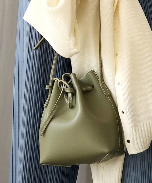 Dholic ディーホリック の ステッチ巾着ショルダーバッグ ショルダーバッグ Wear