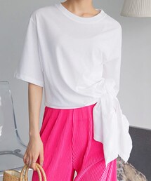 DHOLIC | ディープスリットロングTシャツ(Tシャツ/カットソー)