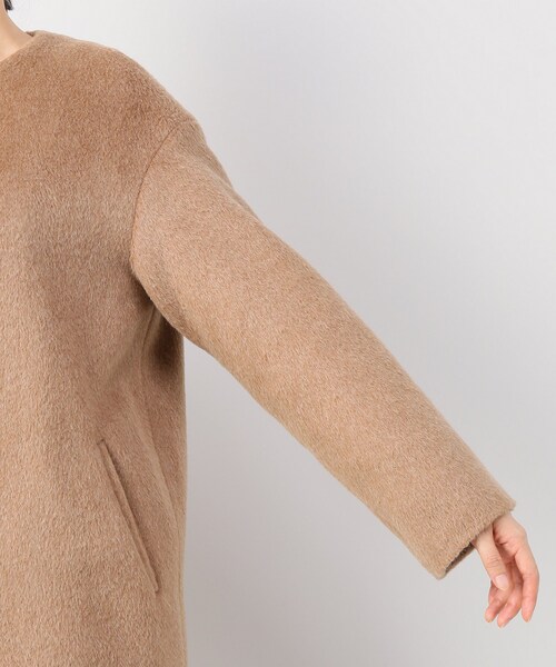 IENA（イエナ）の「maisonアルパカウールノーカラーコート（）」 - WEAR