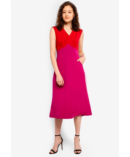V neck empire line dress Clearance