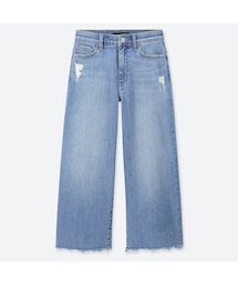 UNIQLO | ハイライズワイドクロップドジーンズ(デニムパンツ)