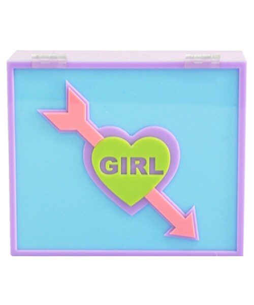 202FACTORY(202ファクトリー)の「GIRL BOX CLUTCH BAG(バッグ・レディース・PURPLE + SKY BLUE・*15.5CM x 13CM x 5.4CM)」の1枚目の写真
