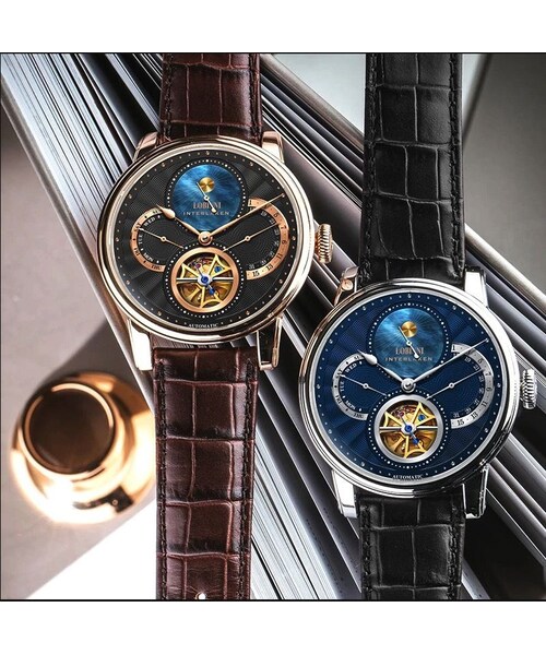 no brand（ノーブランド）の「LOBINNI メンズ 自動巻腕時計 42mm 26石