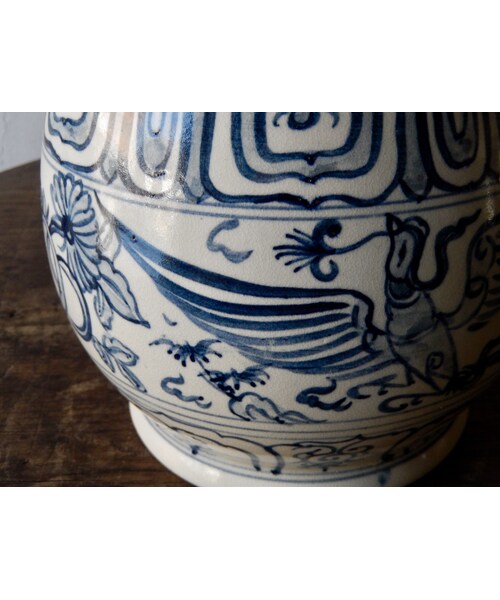 骨董品　ノーブランド　壺　ブルー　とんがり 骨董品 ノーブランド 壺 ブルー とんがり