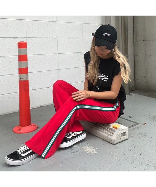 no brand（ノーブランド）の「ちょいフレアLINEパンツ（その他パンツ・レディース・その他）」の7枚目の写真