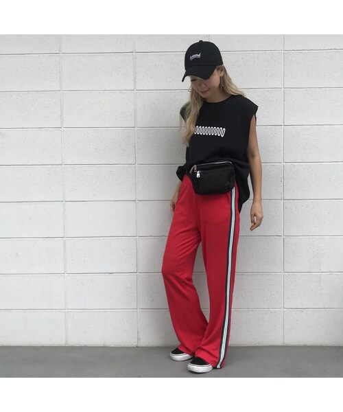 no brand（ノーブランド）の「ちょいフレアLINEパンツ（その他パンツ・レディース・その他）」の8枚目の写真