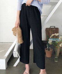 DHOLIC | プリーツストレッチワイドパンツ(その他パンツ)