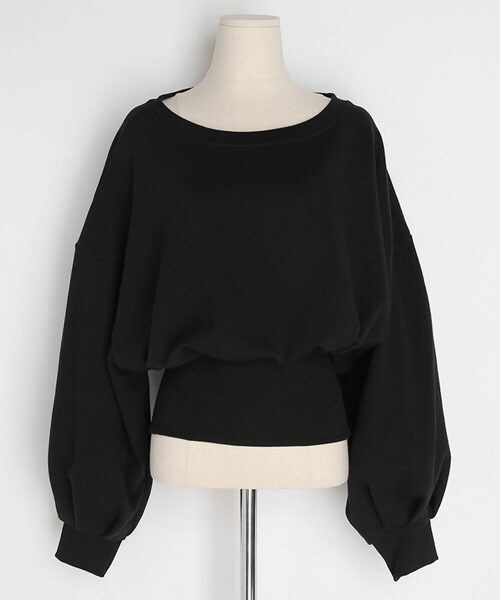 DHOLIC（ディーホリック）の「バックジップスウェット（スウェット・レディース・グレー/ホワイト/ブラック/レッド・FREE）」の3枚目の写真