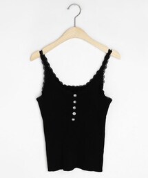 DHOLIC | スカラップボタンスリーブレス(キャミソール)