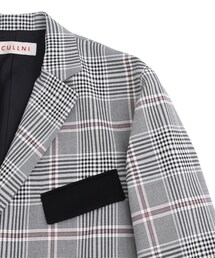 美品 CULLNI クルニ タイロッケングレンチェックジャケット CULLNI（クルニ）の「タイロッケングレンチェックジャケット