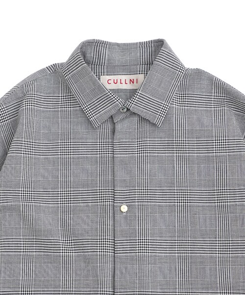 CULLNI（クルニ）の「グレンチェックファスナー付きロングシャツ 